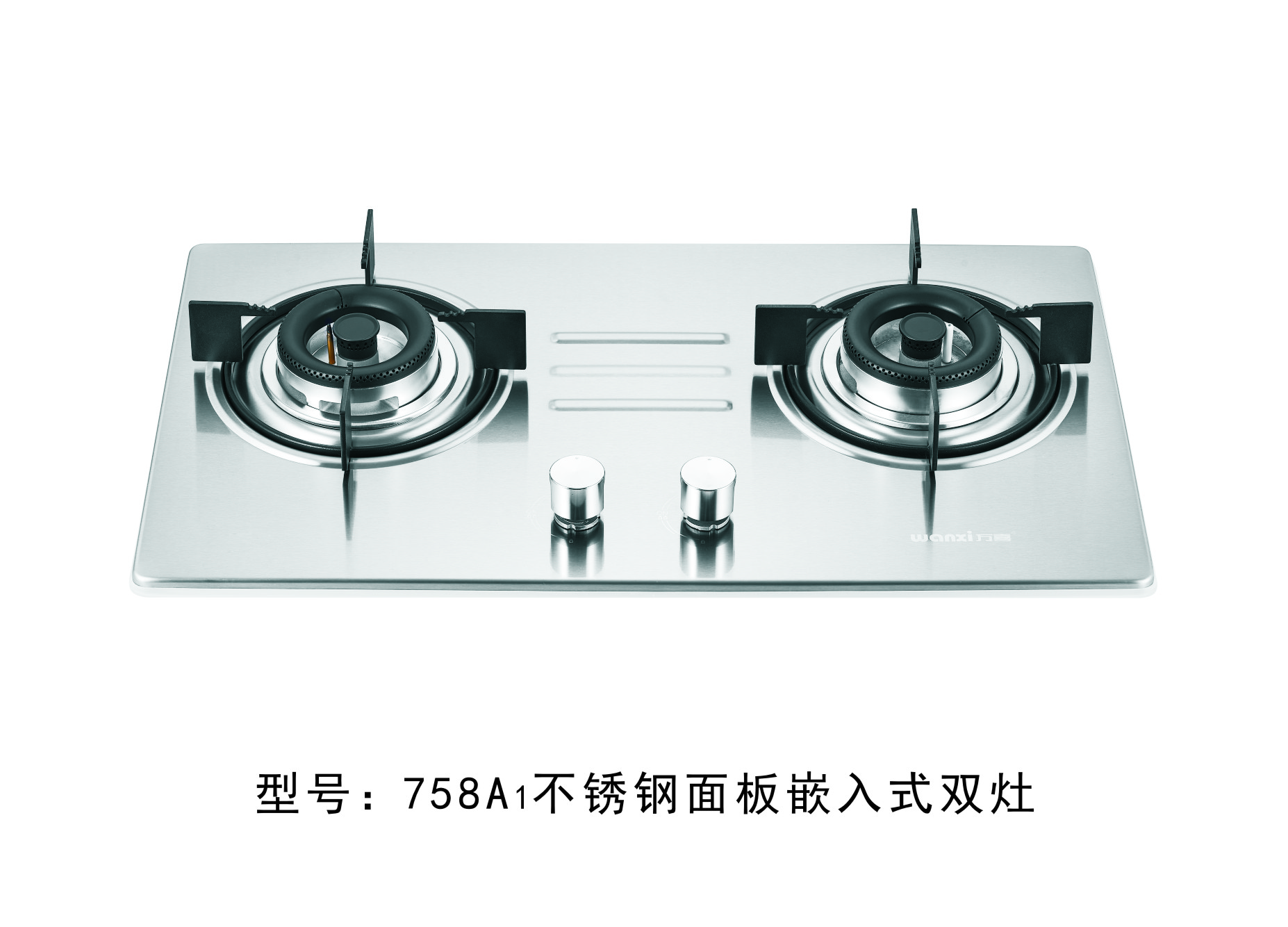 758A1不锈钢面板嵌入式双炉